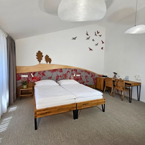 Mountain View Upstairs Double Room (extra bed available)
