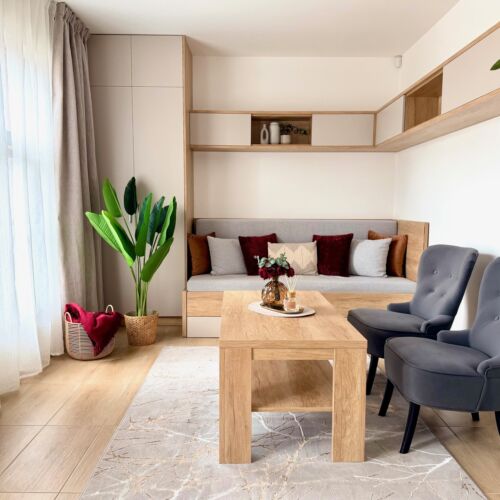 Apartman se sprchou pro 4 os. s 1 ložnicí na přízemí (s možností přistýlky)