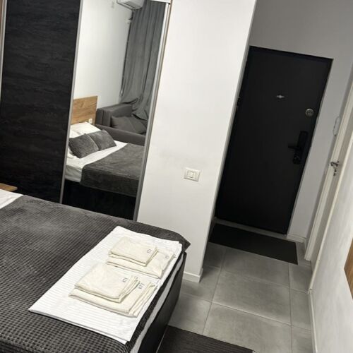 Studio 1-Room Balcony Apartment for 4 Persons
