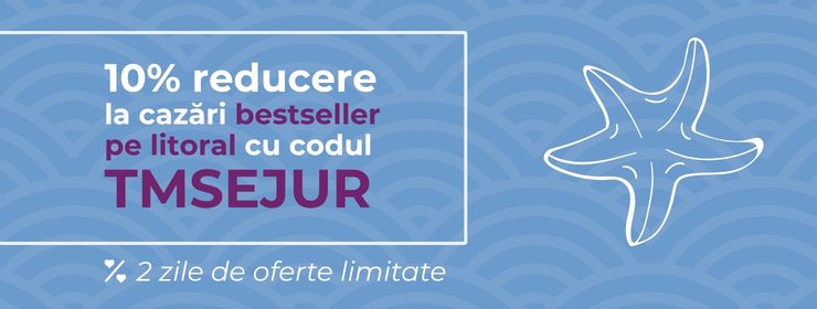 10% reducere la cele mai populare cazări