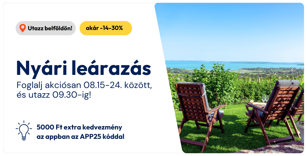 Nyári leárazás 08.15-24. között - utazz 09.30-ig!