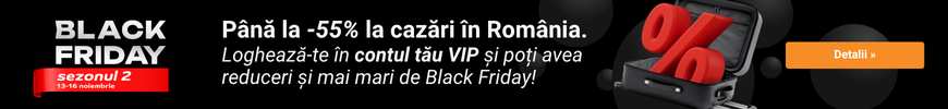 Black Friday la cazări în perioada 13-16.11.2025.