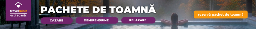 Uită de grija organizării! Am adunat cele mai avantajoase pachete de toamnă: cazare cu demipensiune sau pensiune completă, acces la spa, ciubăr sau activități în natură, toate la un preț preferențial. Fie că îți dorești un weekend de relaxare în doi sau o escapadă odihnitoare, alege opțiunea perfect